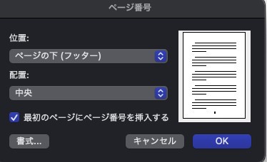 Word（ワード）のページ番号の設定方法を図で解説！基本の入れ方～途中